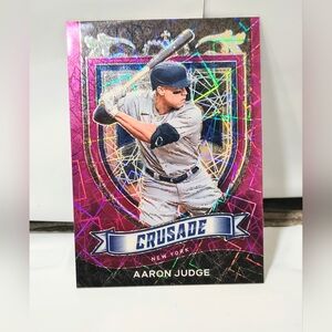 2021 Aaron Judge Pink Pulsar Panini Chronicles Crusade #13